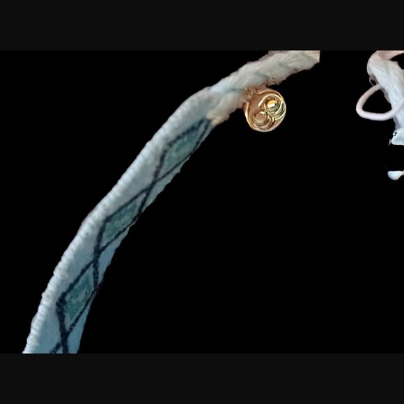 Gorjana Life's A Beach Cheeky Adjustable Woven Endless Summer Blue Bracelet New - Picture 5 of 8